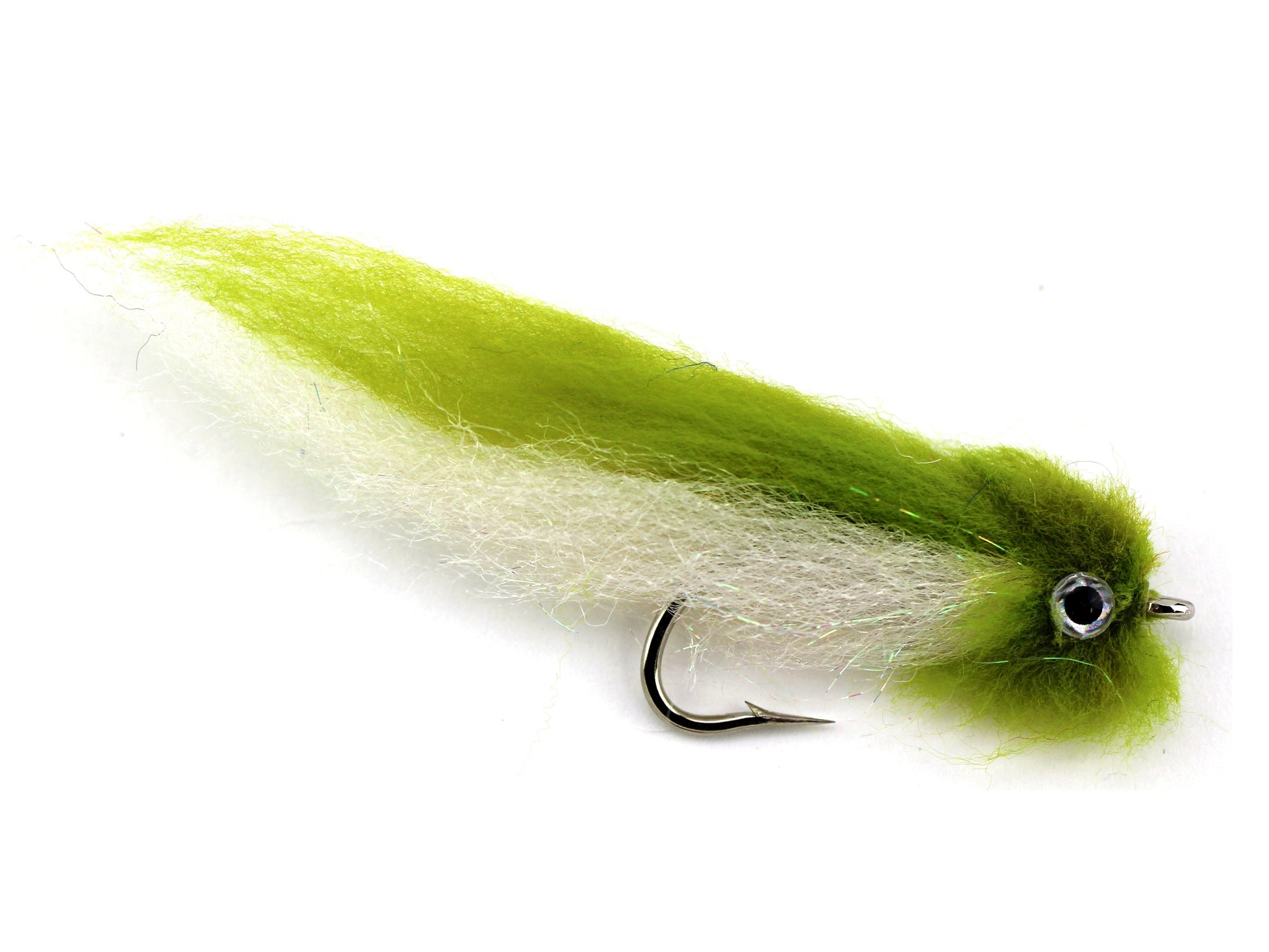Olive and White EP Fly, size 2/0, Qty. 2-Goodwynn'sGoodwynn's