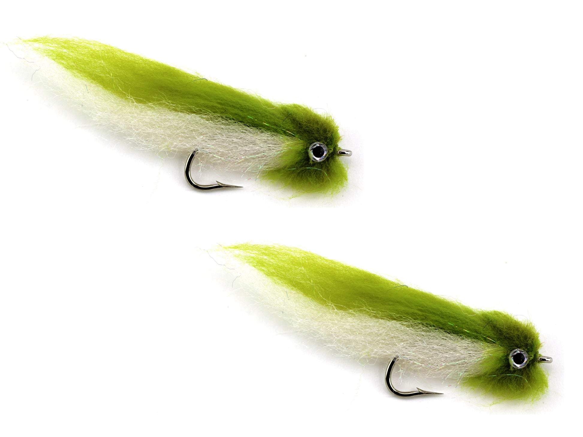 Olive and White EP Fly, size 2/0, Qty. 2-Goodwynn'sGoodwynn's