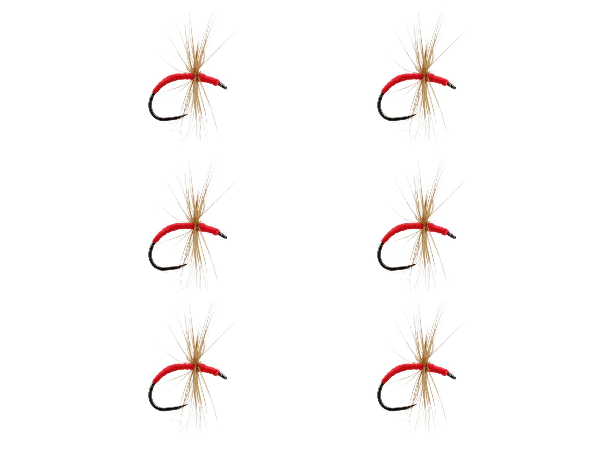 Wild Water Fly Fishing Hi-Vis Orange Indicator Kebari Tenkara Fly, size 12, qty. 6-Goodwynn'sGoodwynn's