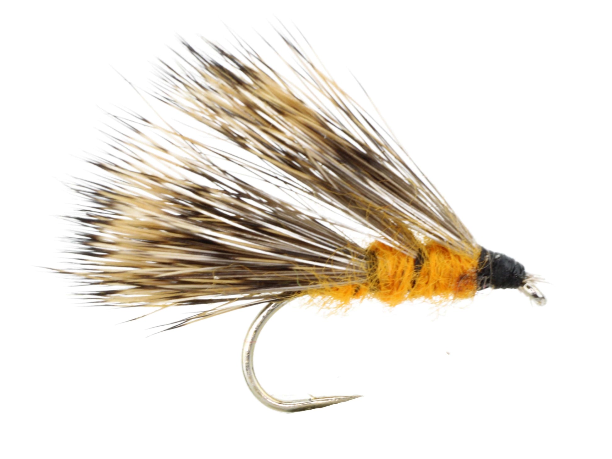 Wild Water Fly Fishing Orange Sedge Hog, Size 12, Qty. 6-Goodwynn'sGoodwynn's