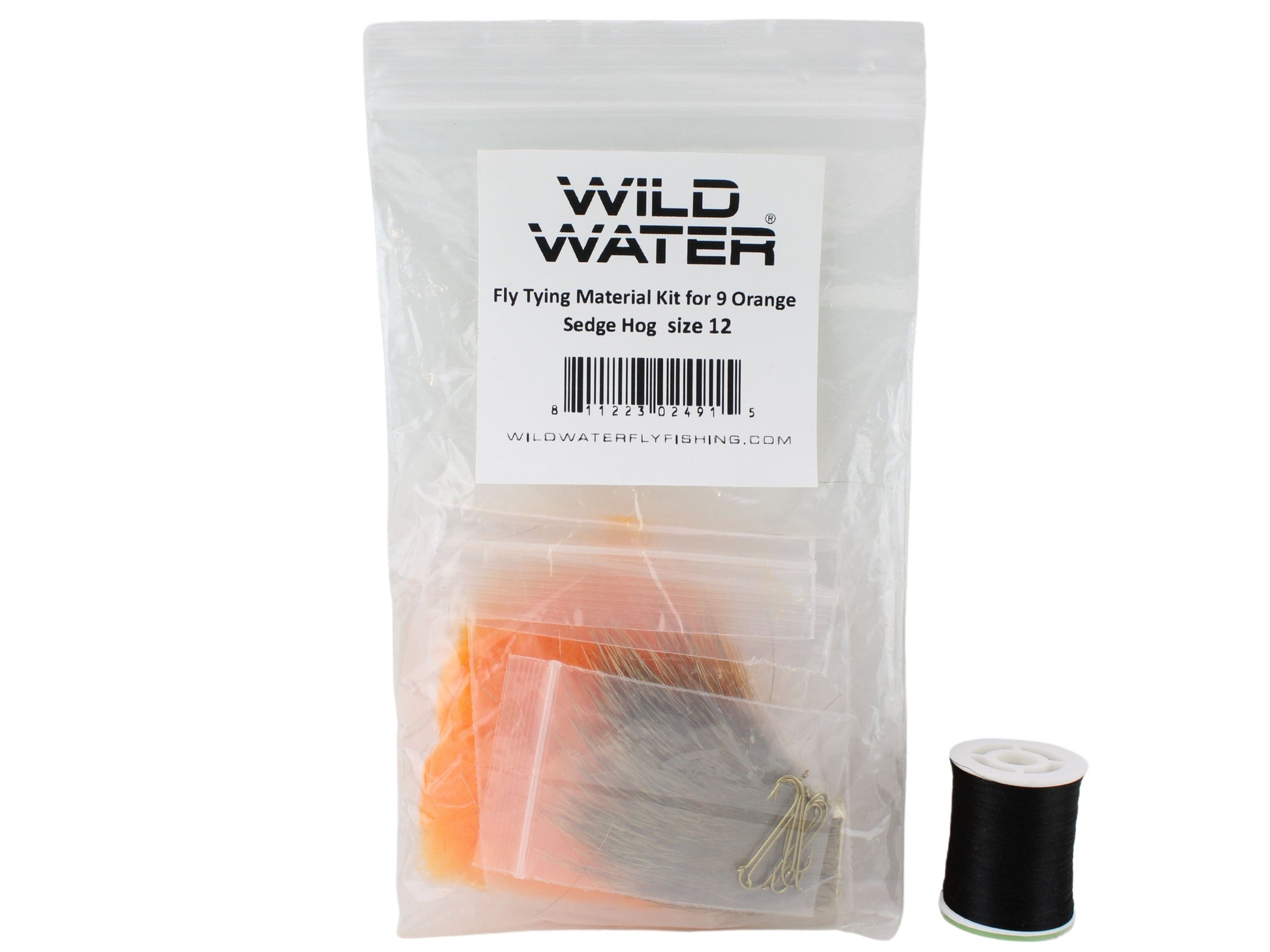 Wild Water Fly Fishing Fly Tying Material Kit, Orange Sedge Hog-Goodwynn'sGoodwynn's