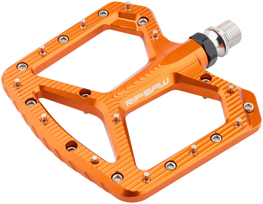 Wolf Tooth Ripsaw Aluminum Pedals - Platform Aluminum 9/16" Black Orange-Goodwynn'sGoodwynn's