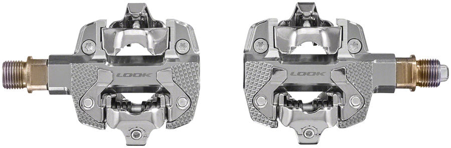 LOOK X-TRACK Single Power Pedals - Dual Sided Clipless Chromoly  9/16" Silver-Goodwynn'sGoodwynn's