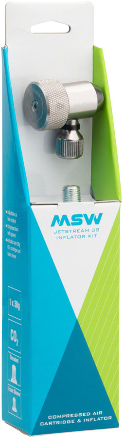 MSW Jetstream Kit Jetstream Adjustable Inflation Head one 38g CO2 cartridge Protective Sleeve-Goodwynn'sGoodwynn's