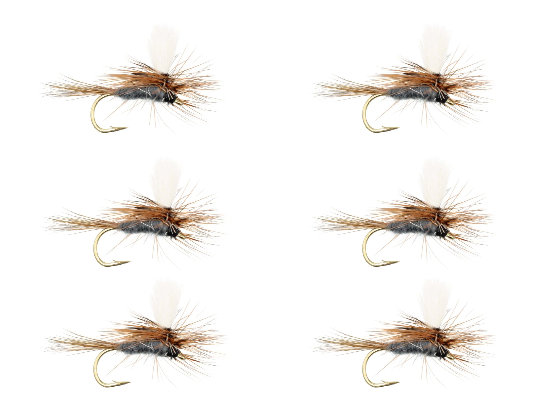 Wild Water Fly Fishing Parachute Adams, Size 12, Qty. 6-Goodwynn'sGoodwynn's