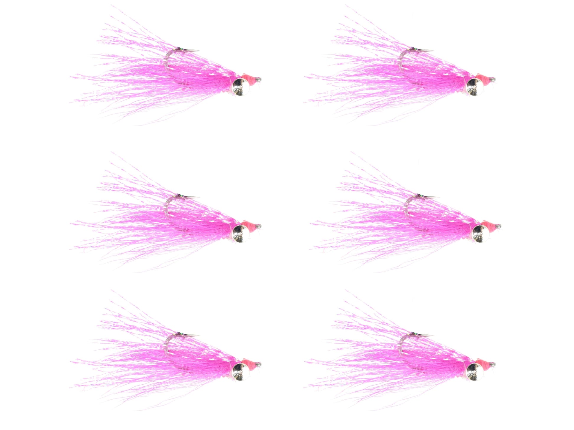 Wild Water Fly Fishing Pink Crazy Charlie, Size 4, Qty. 6-Goodwynn'sGoodwynn's