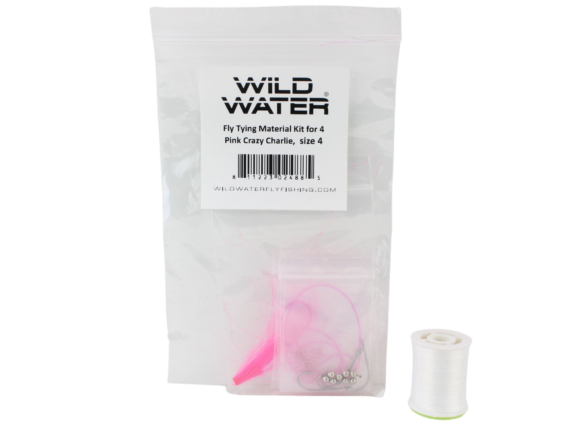 Wild Water Fly Fishing Fly Tying Material Kit, Pink Crazy Charlie-Goodwynn'sGoodwynn's