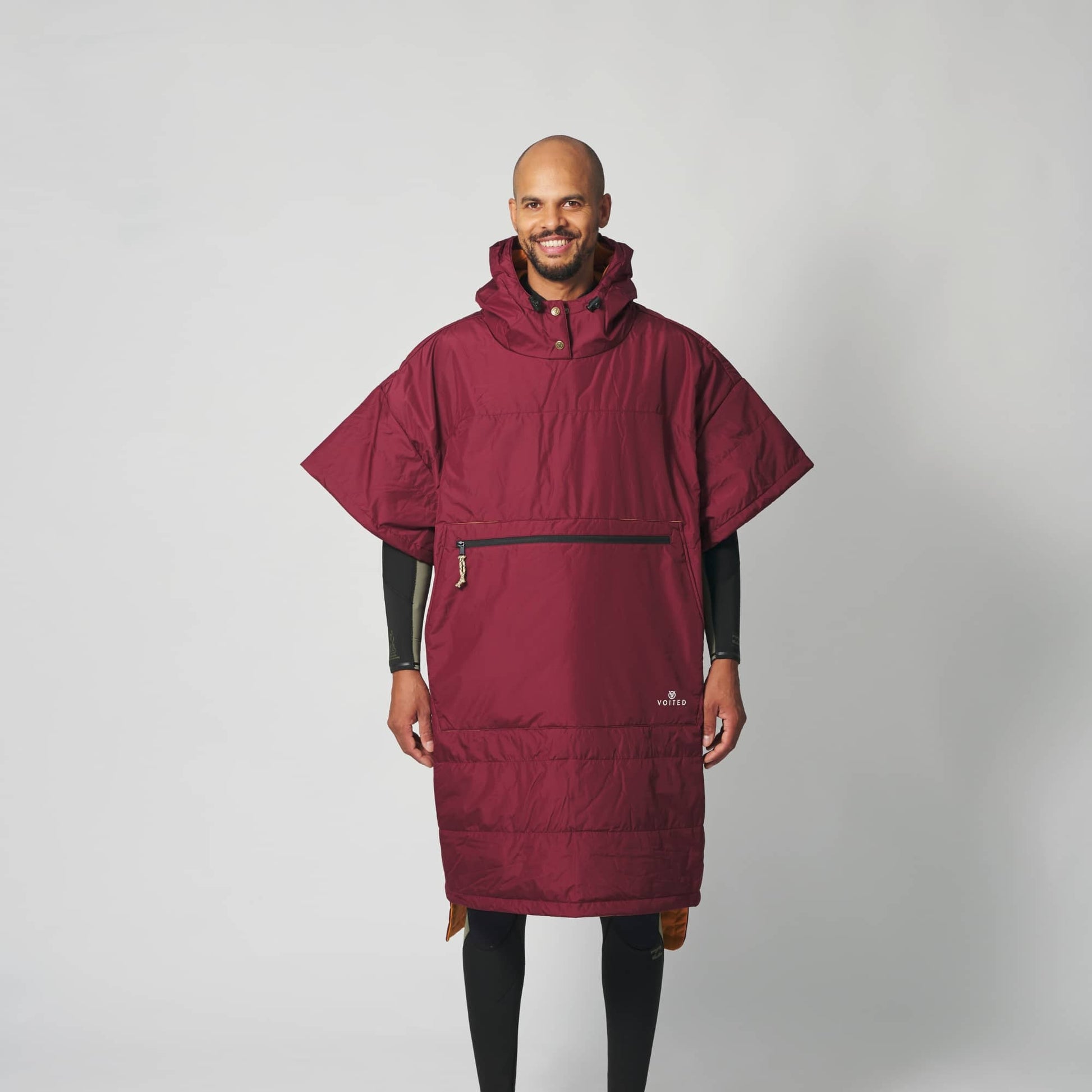 VOITED 2nd Edition Outdoor Poncho for Surfing, Camping, Vanlife & Wild Swimming - Cardinal-Goodwynn'sGoodwynn's