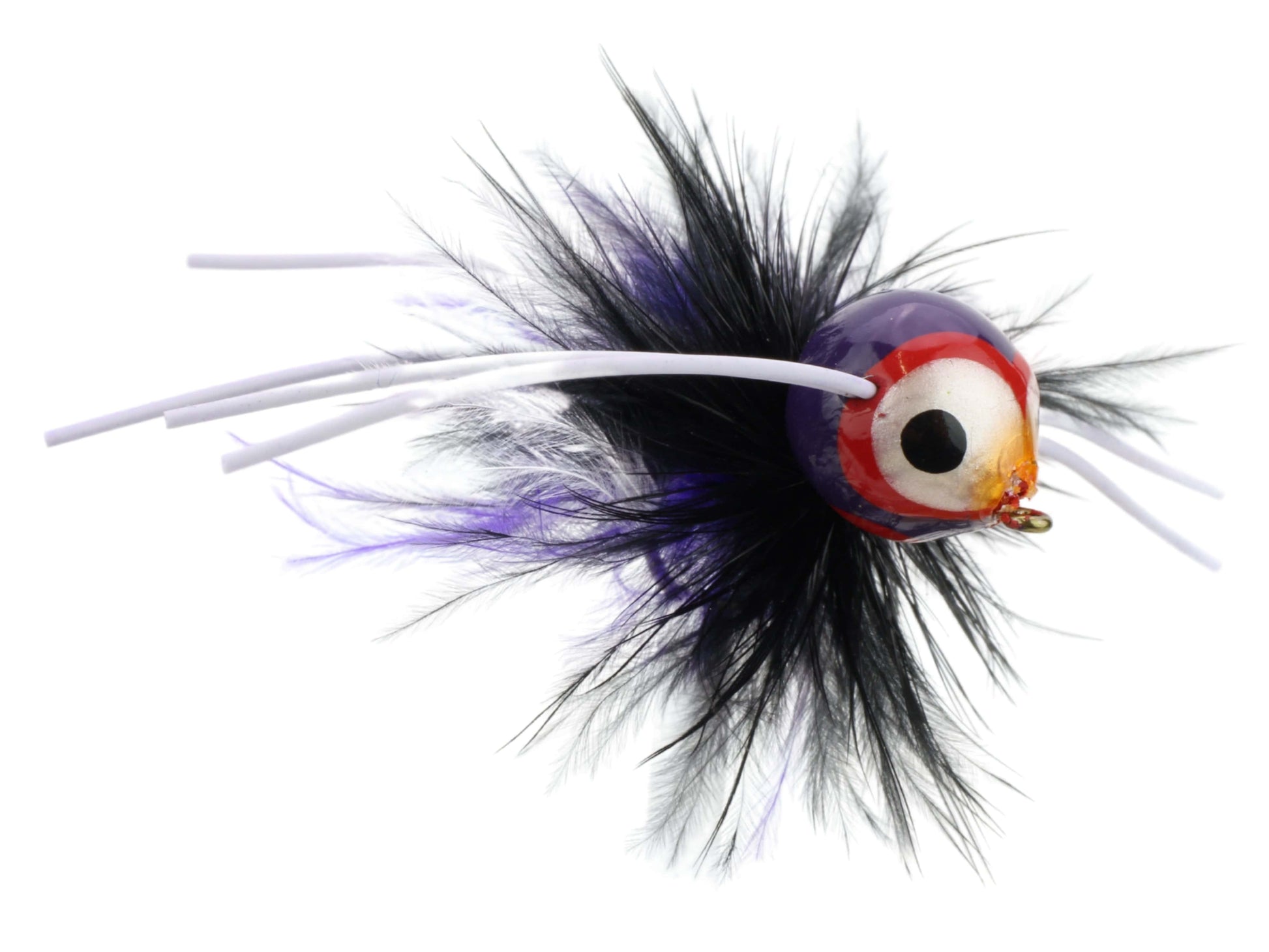 Wild Water Fly Fishing Purple Spherical Body Popper, Size 10, Qty. 4-Goodwynn'sGoodwynn's