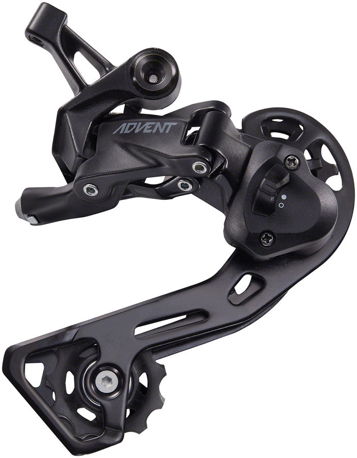 microSHIFT ADVENT Rear Derailleur - 9 Speed Medium Cage Black With Clutch
