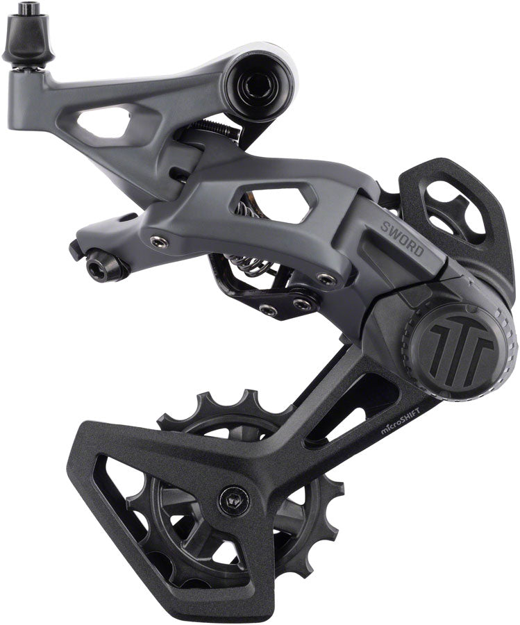microSHIFT Sword Rear Derailleur - 10-Speed Medium Cage Compatible Sword 1x Gray-Goodwynn'sGoodwynn's