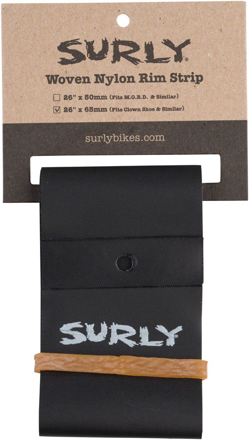 Surly Rim Strip: For Clown Shoe Rim Nylon 65mm wide Black-Goodwynn'sGoodwynn's