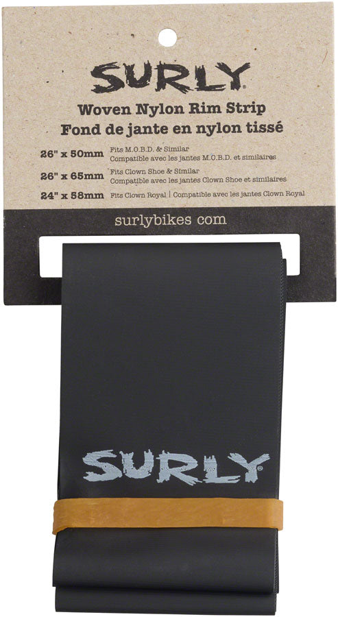 Surly Rim Strip: For Clown Royal Rim Nylon 58mm wide Black-Goodwynn'sGoodwynn's
