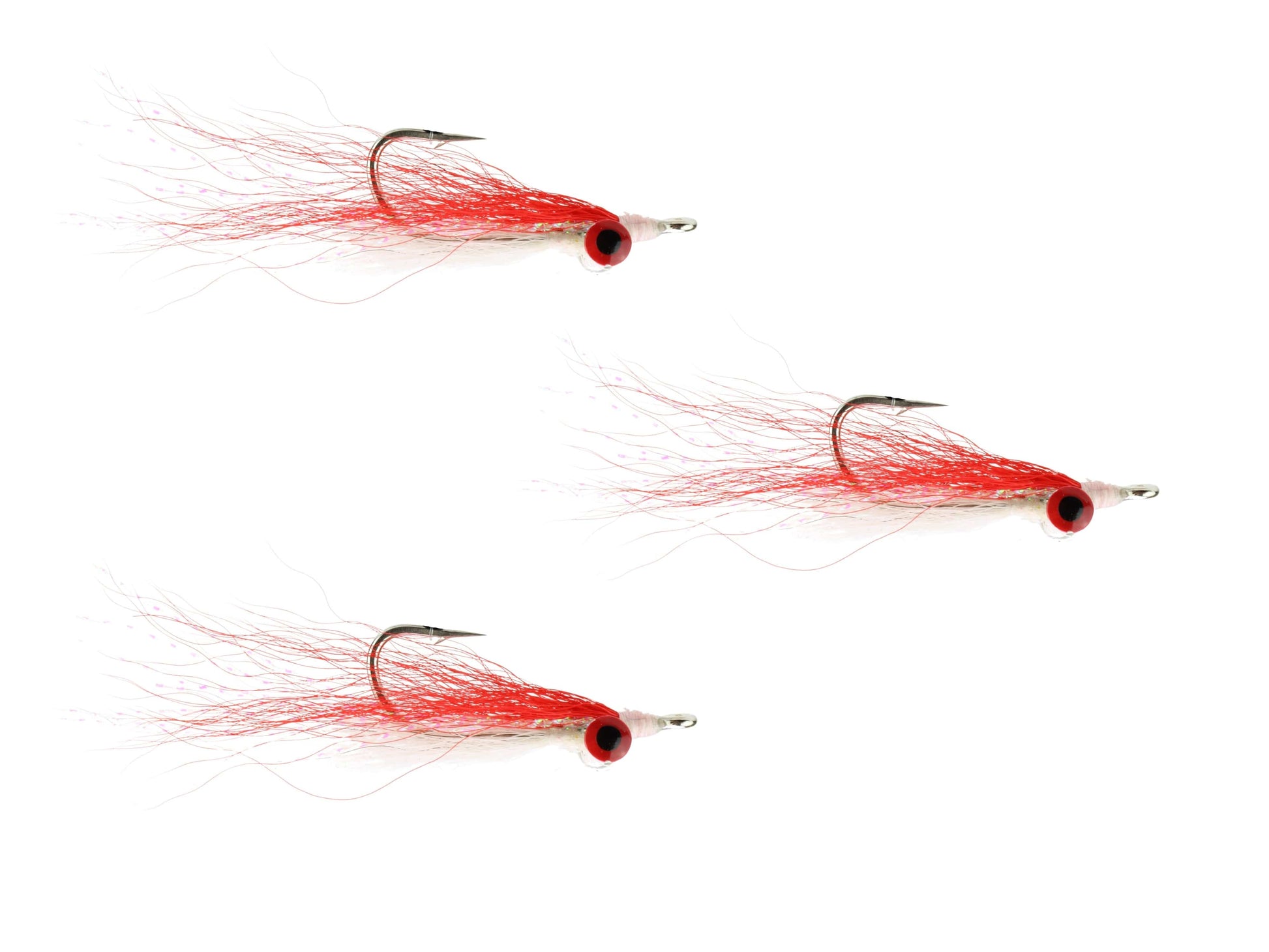 Wild Water Fly Fishing Red Clouser Minnow, Size 1/0, Qty. 3-Goodwynn'sGoodwynn's