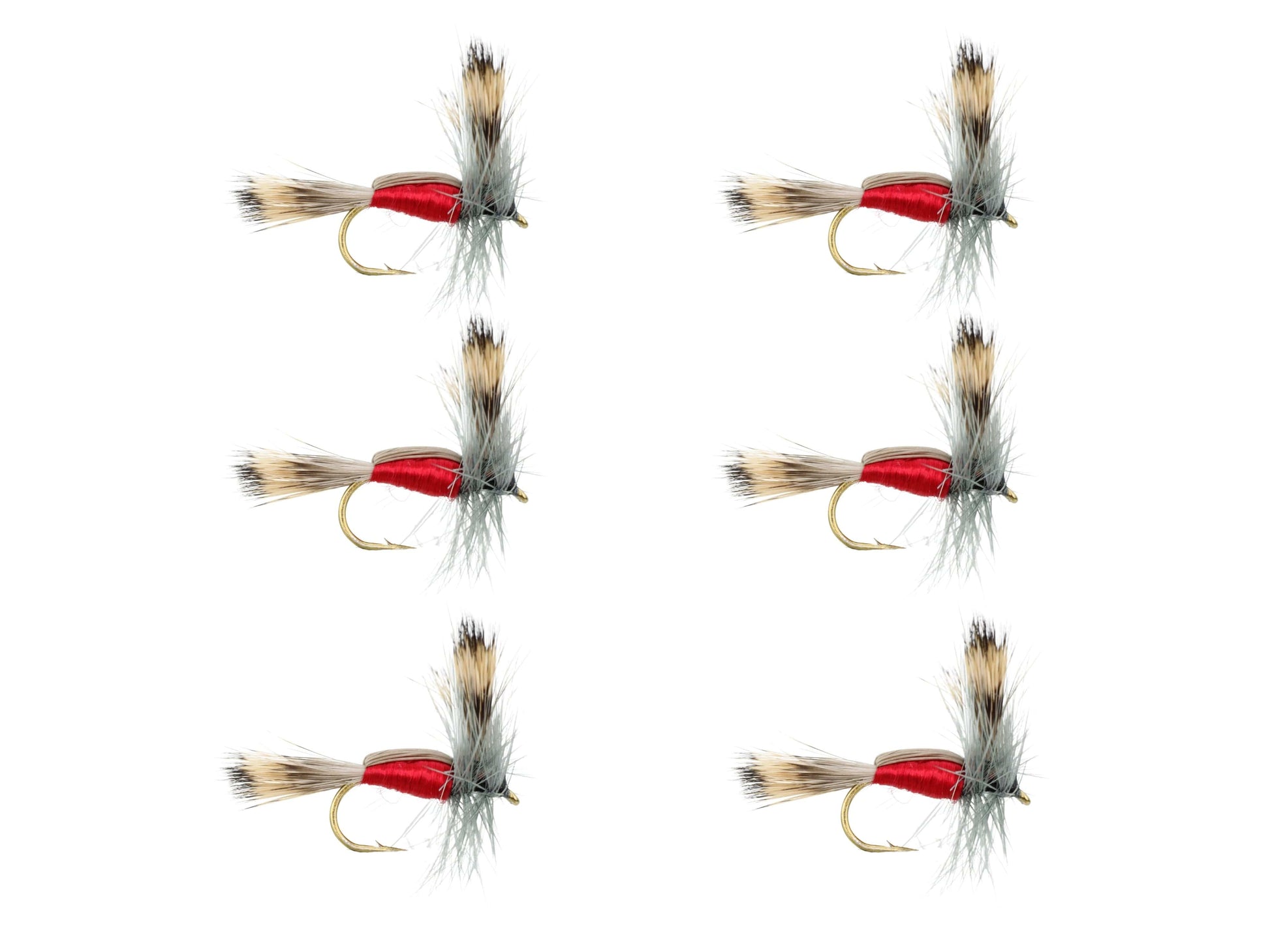 Wild Water Fly Fishing Red Humpy, Size 10, Qty. 6-Goodwynn'sGoodwynn's