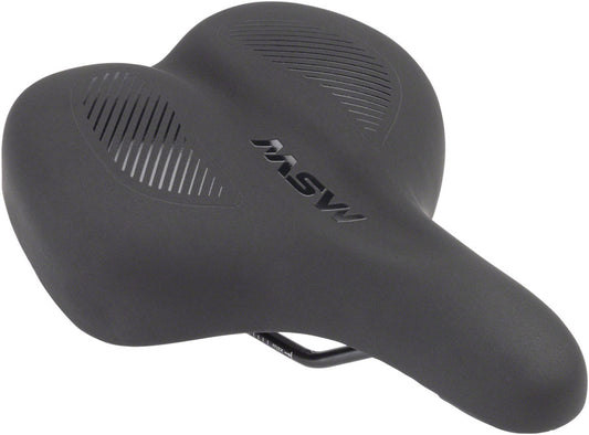 MSW Womens Saddle - Memory Foam Soft Touch Cover Steel Black-Goodwynn's