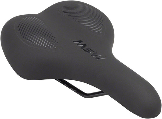 MSW Mens Saddle - Memory Foam Soft Touch Cover Steel Black-Goodwynn's