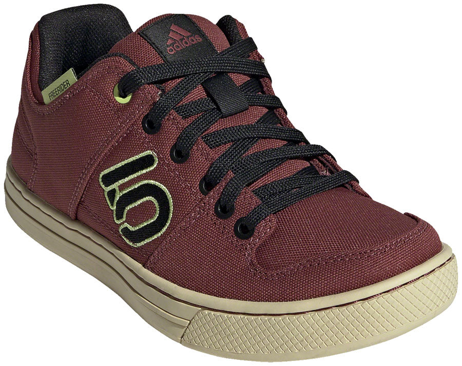 Five Ten Freerider Canvas Flat Shoes - Women's Quiet Crimson/Core BLK/Pulse Lime 10-Goodwynn'sGoodwynn's