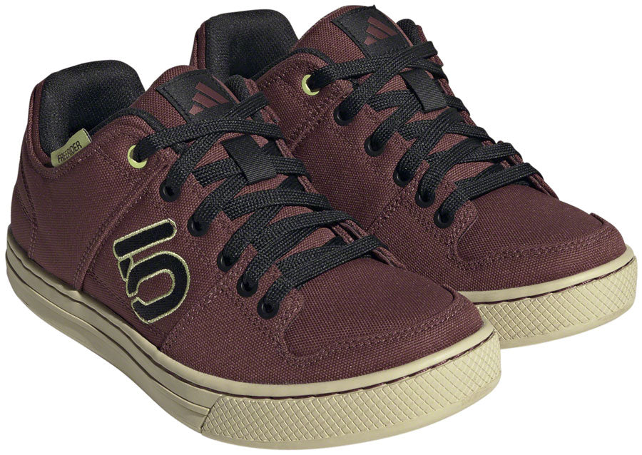 Five Ten Freerider Canvas Flat Shoes - Women's Quiet Crimson/Core Pulse Lime 8.5-Goodwynn'sGoodwynn's