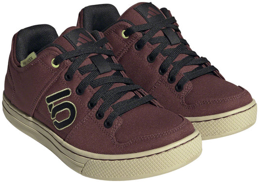Five Ten Freerider Canvas Flat Shoes - Women's Quiet Crimson/Core Pulse Lime 8.5-Goodwynn's
