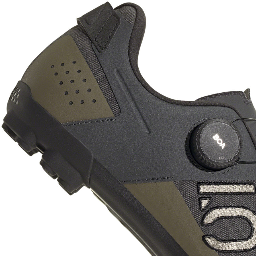 Five Ten Kestrel BOA Mountain Clipless Shoes - Mens Gray Six/Silver Pebble/Olive Strata 13-Goodwynn'sGoodwynn's