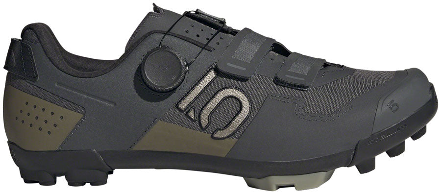 Five Ten Kestrel BOA Mountain Clipless Shoes - Mens Gray Six/Silver Pebble/Olive Strata 13
