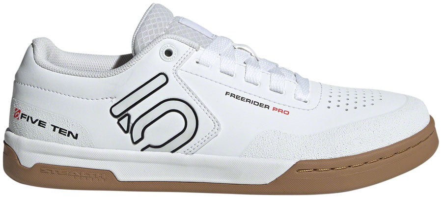 Five Ten Freerider Pro Flat Shoes - Men's FTWR White/Core Black/Red 12.5