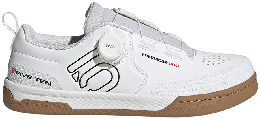 Five Ten Freerider Pro BOA Flat Shoes - Mens FTWR White/Core Black/Red 15
