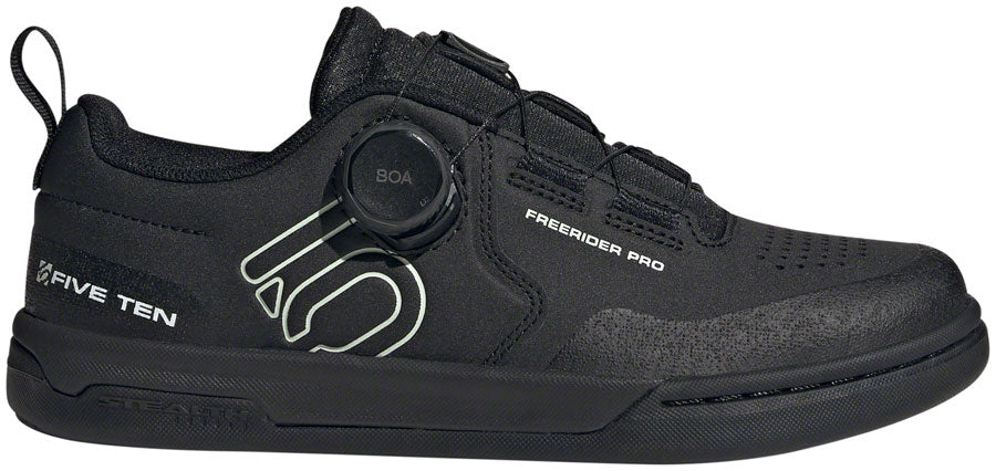 Five Ten Freerider Pro BOA Flat Shoes - Womens  Core BLK/Linen Green/FTWR White 5-Goodwynn'sGoodwynn's