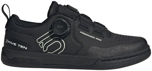 Five Ten Freerider Pro BOA Flat Shoes - Womens  Core BLK/Linen Green/FTWR White 5-Goodwynn's