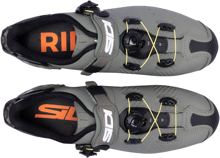 Sidi Drako 2S SRS Mountain Clipless Shoes - Mens Military Yellow 38.5-Goodwynn'sGoodwynn's