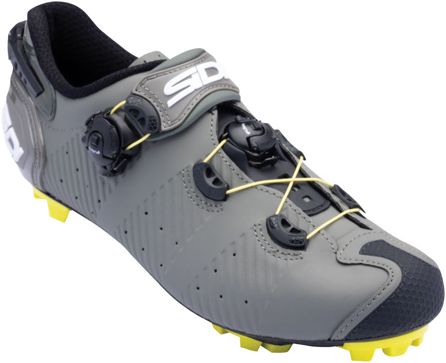 Sidi Drako 2S SRS Mountain Clipless Shoes - Mens Military Yellow 41.5-Goodwynn'sGoodwynn's