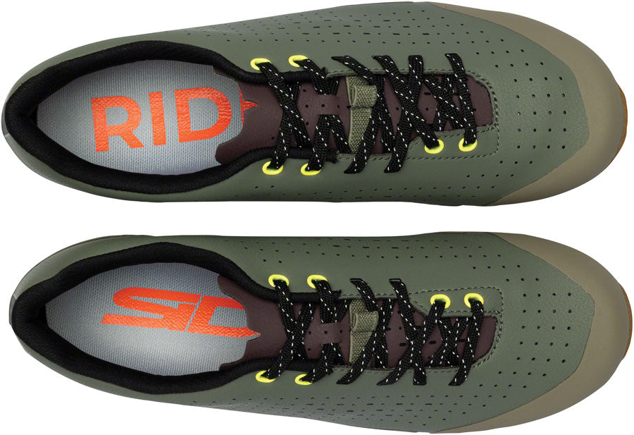Sidi Asper Laces Gravel Shoes - Mens Military Yellow 44.5-Goodwynn'sGoodwynn's