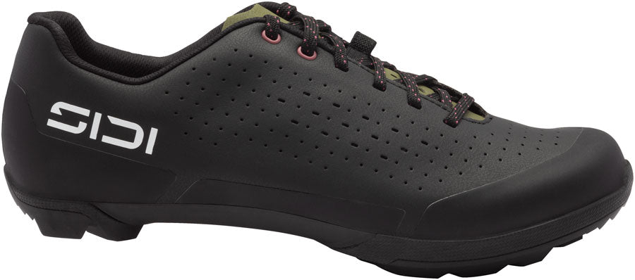 Sidi Asper Laces Gravel Shoes - Mens Black/Olive Green 40