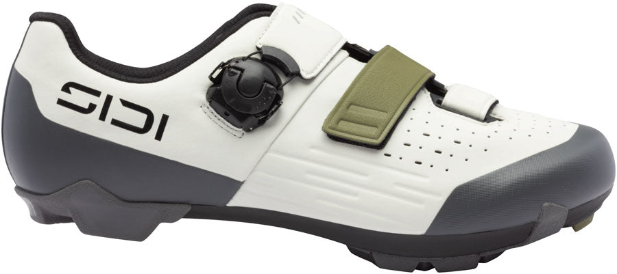 Sidi Silvis XC Clipless Shoes - Mens Ice White/Olive Green 44-Goodwynn'sGoodwynn's