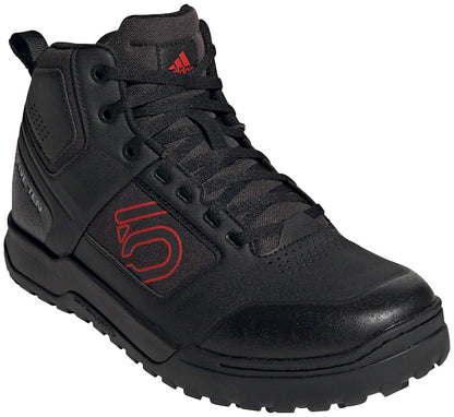 Five Ten Impact Pro Mid Flat Shoes  -  Mens Core Black/Red/Core Black 8.5