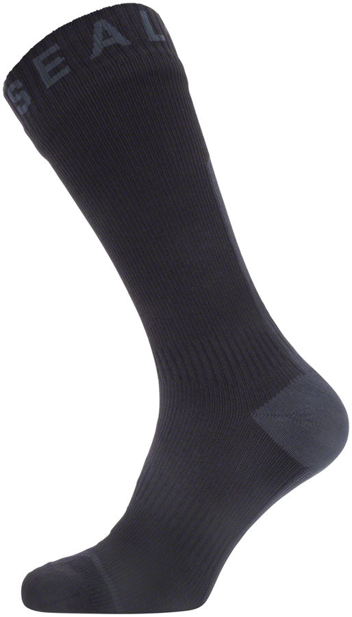 SealSkinz Waterproof All Weather Mid Length Hydrostop Socks - 5" BLK/Gray Small-Goodwynn'sGoodwynn's