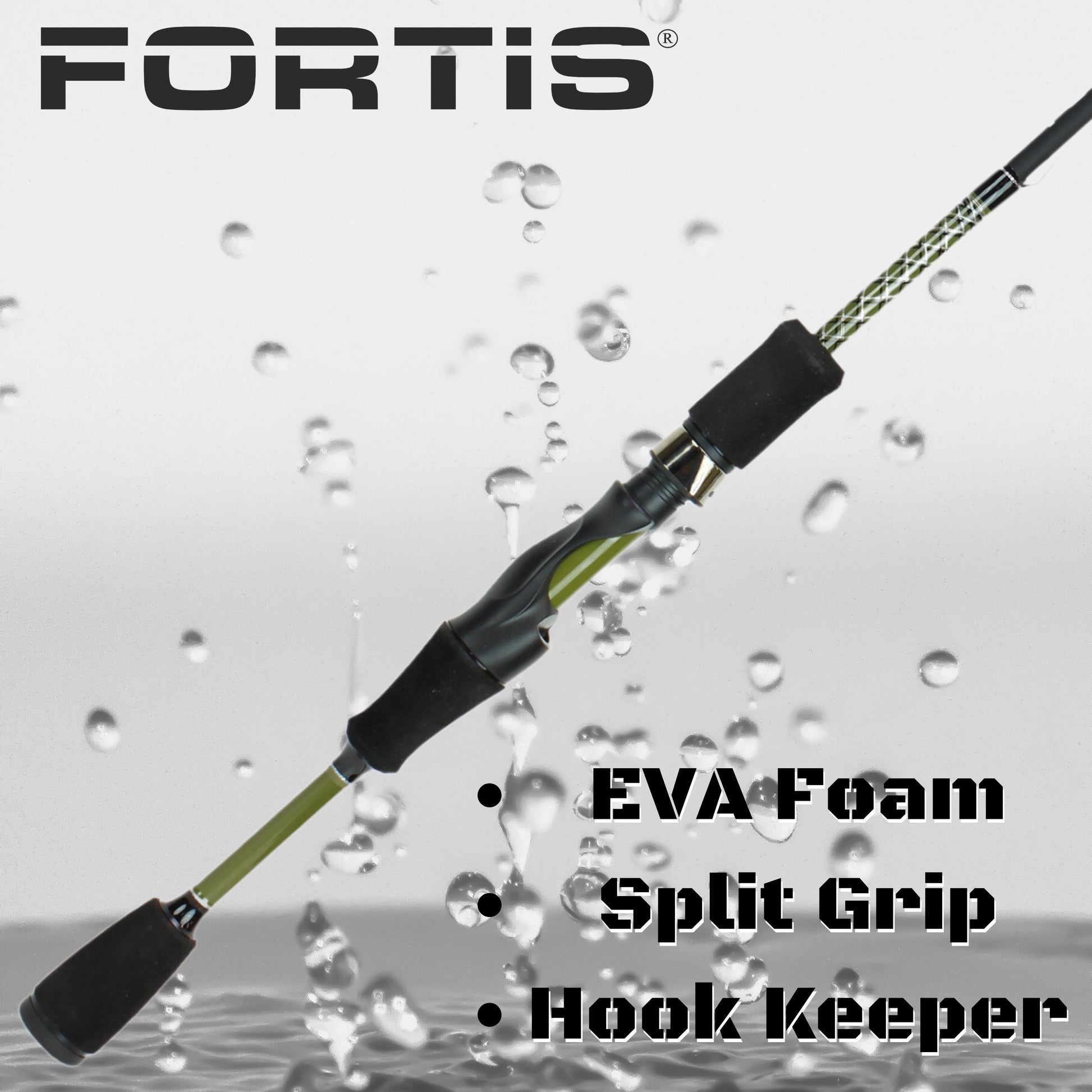 Fortis 5' 6" Light Action 2 Piece Spinning Rod-Goodwynn'sGoodwynn's