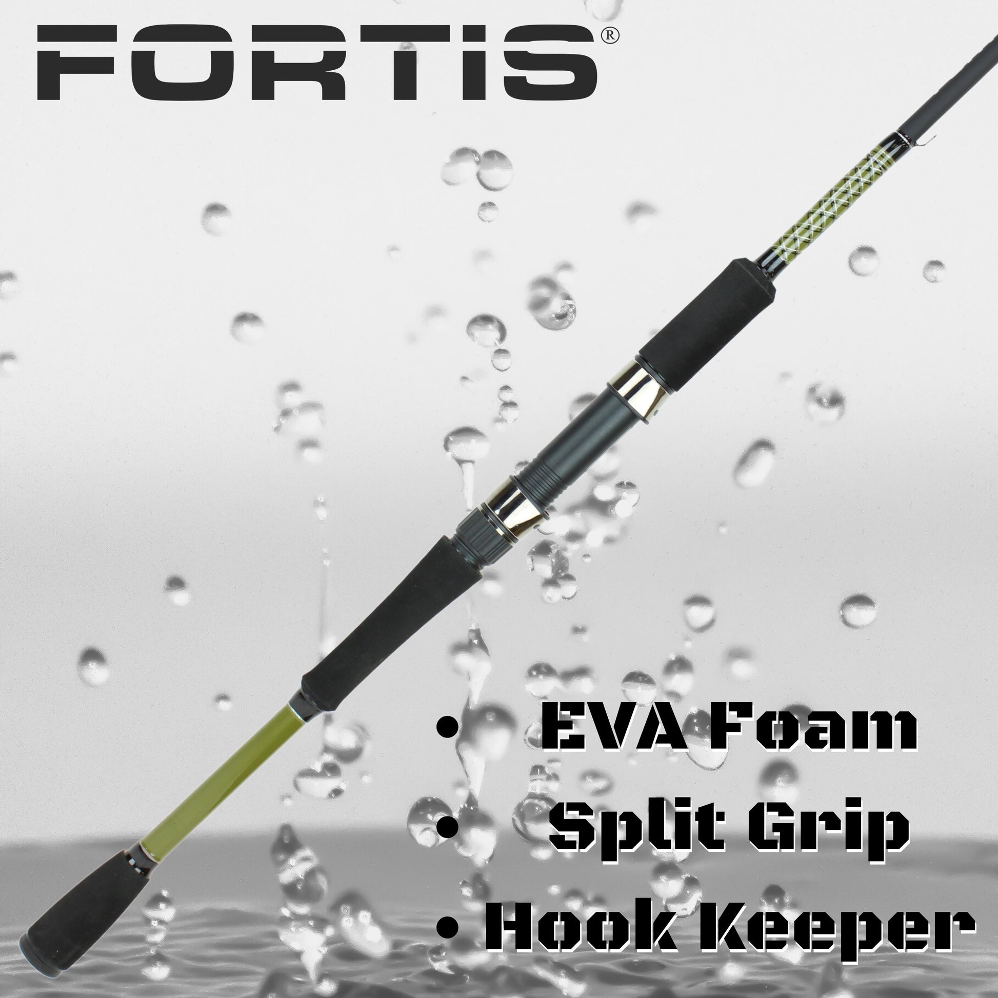 FORTIS 6' Medium Heavy Action 1 Piece Spinning Rod-Goodwynn'sGoodwynn's