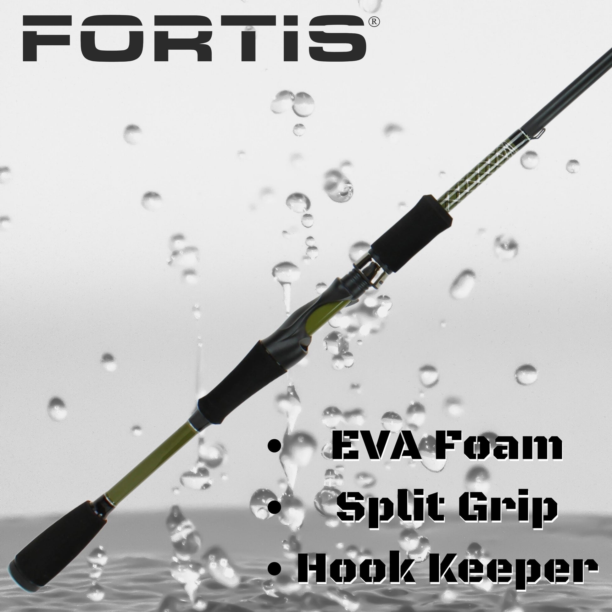 FORTIS 7' Medium Action 2 Piece Spinning Rod-Goodwynn'sGoodwynn's