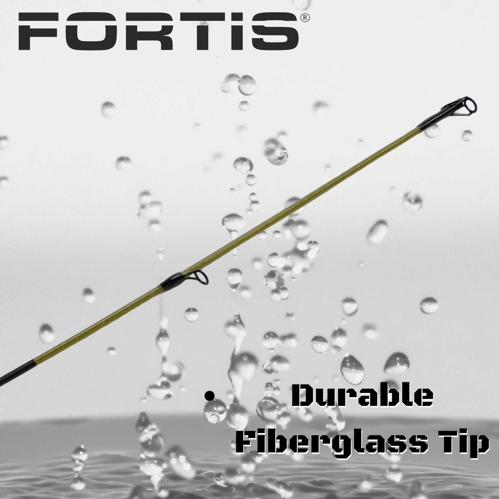 FORTIS 6' 6" Medium Heavy Action 1 Piece Spinning Rod-Goodwynn'sGoodwynn's