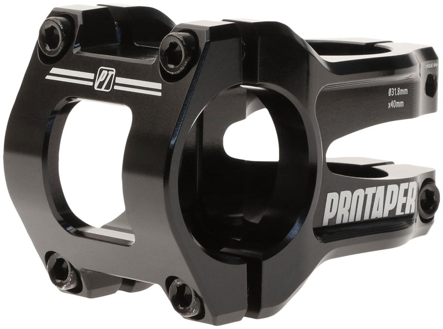 ProTaper Vice Trail Stem - 40mm 31.8mm Clamp +/-0 1 1/8" Aluminum Black