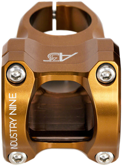 Industry Nine A318 Stem - 30mm 31.8mm Clamp +/-4.4 1 1/8" Aluminum Bronze