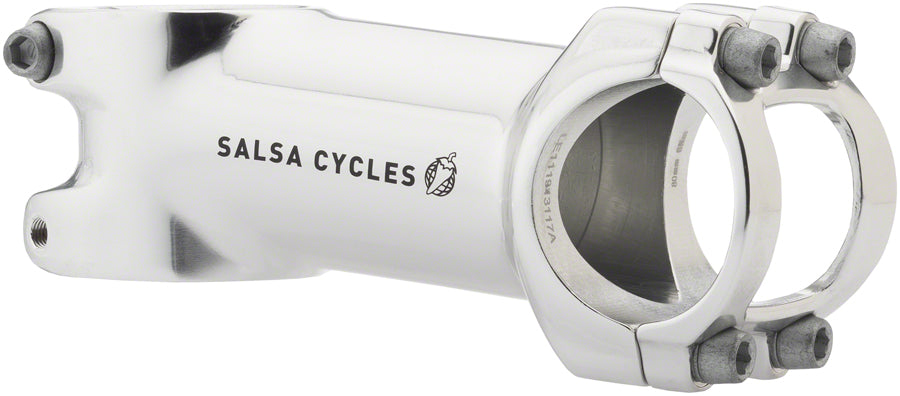 Salsa Guide Stem - 80mm 31.8 clamp +/-6 1 1/8" Aluminum Silver-Goodwynn'sGoodwynn's