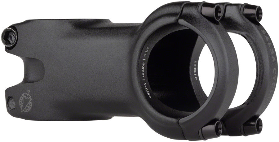 Salsa Guide Trail Stem- 60mm 35.0 Clamp 0 Degree 1 1/8" Aluminum Black-Goodwynn'sGoodwynn's