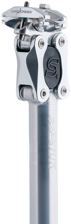 Cane Creek eeSilk+ Suspension Seatpost - Alloy 27.2 x 387mm 35mm Travel Silver-Goodwynn'sGoodwynn's