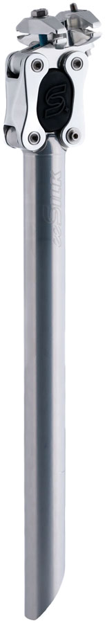Cane Creek eeSilk+ Suspension Seatpost - Alloy 27.2 x 387mm 35mm Travel Silver-Goodwynn's
