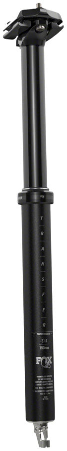 FOX Transfer Performance Elite Dropper Seatpost - 31.6 mm 240 mm Internal Routing Anodized BLK-Goodwynn'sGoodwynn's