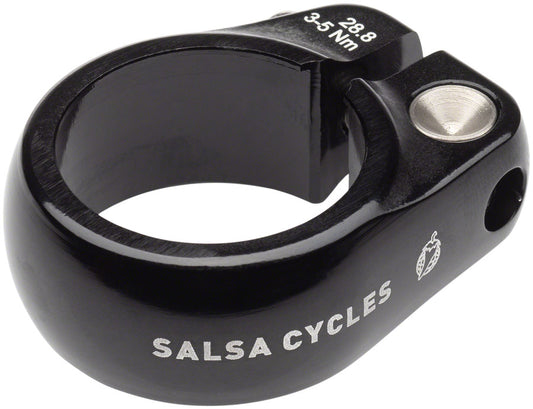 Salsa Lip-Lock Seatpost Clamp - 28.8mm Bolt-On Black-Goodwynn's