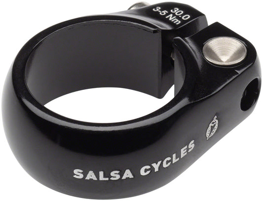 Salsa Lip-Lock Seatpost Clamp - 30.0mm Bolt-On Black-Goodwynn's